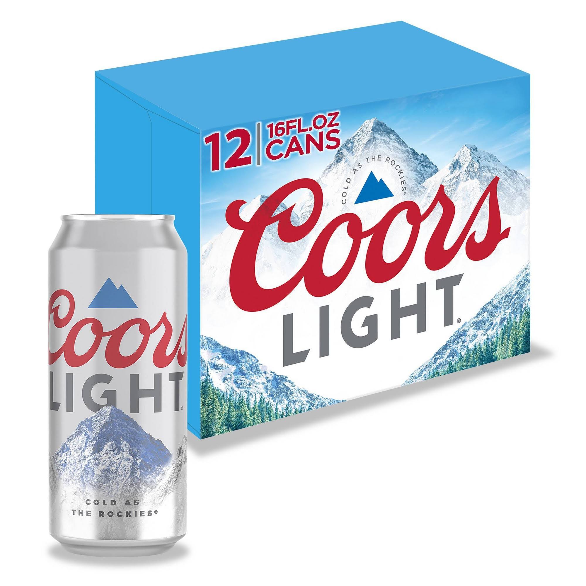 Coors Light Beer - 12 Cans
