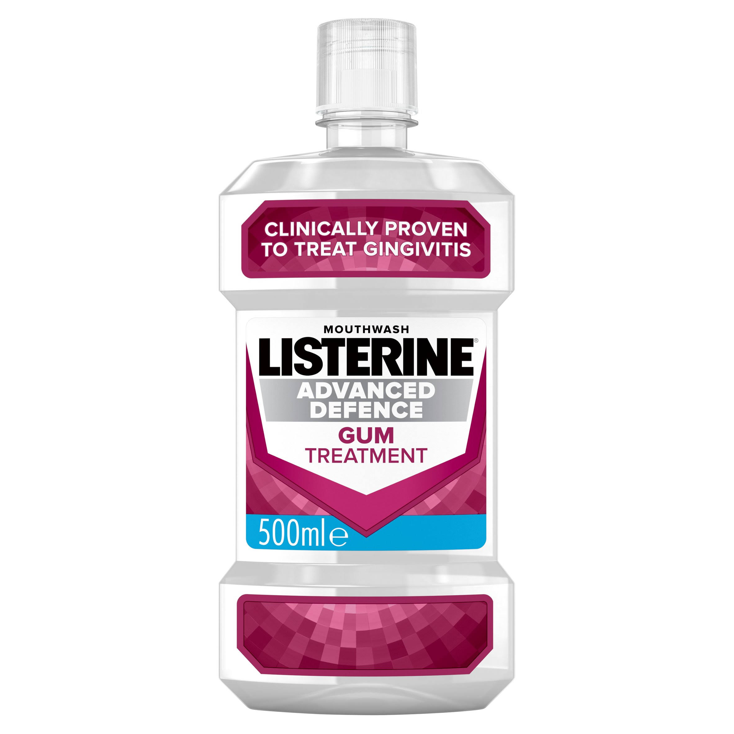 Listerine Advanced Defence Gum Treatment Mouthwash - Crisp Mint, 500ml