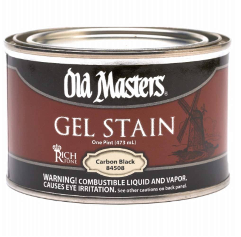 Old Masters 84508 Gel Stain, Carbon Black, 1 PT