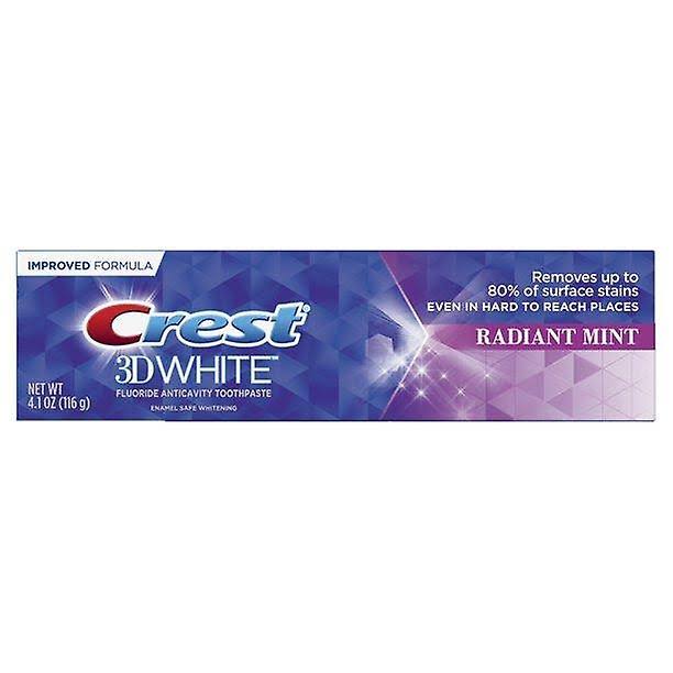 Crest Toothpaste 3D White Radiant Mint 4.1 Ounce
