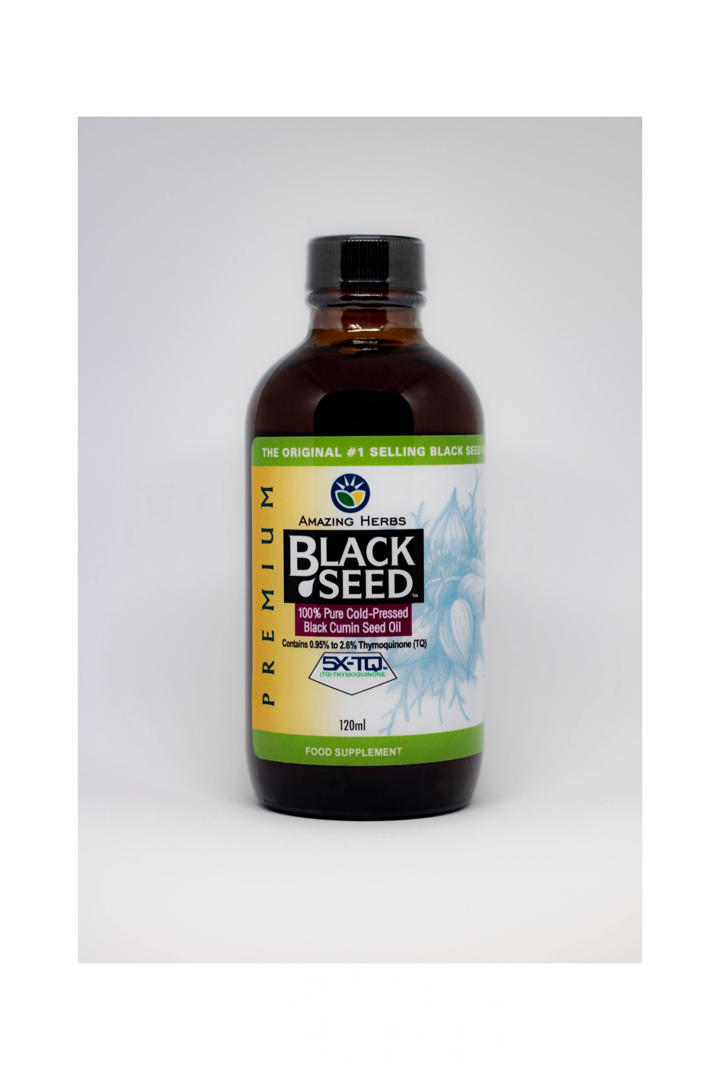 Amazing Herbs Black Seed Cold Pressed Oil - 120ml
