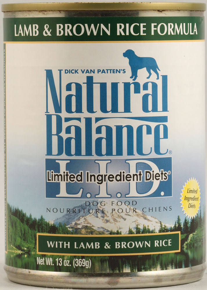 Natural Balance Limited Ingredient Diet Dog Food - Lamb & Brown Rice Formula, 369g