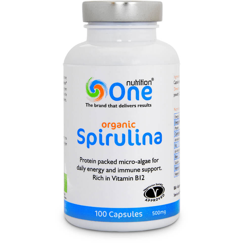 One Nutrition Organic Spirulina - 100 capsules 