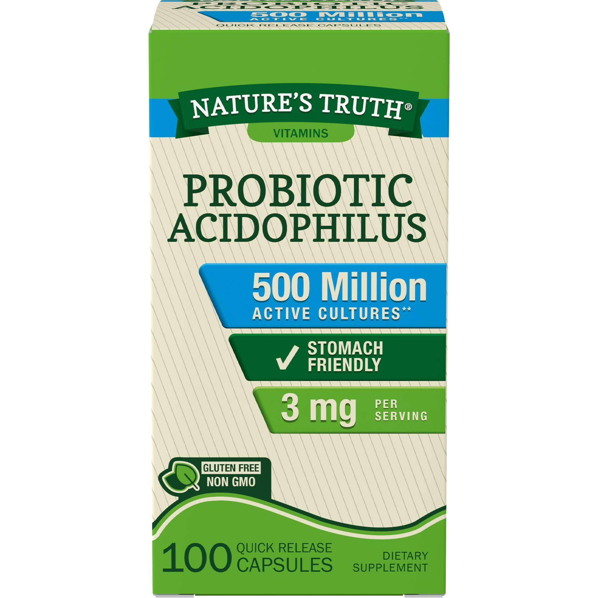 Nature's Truth Probiotic Acidophilus Supplement - 100 Count
