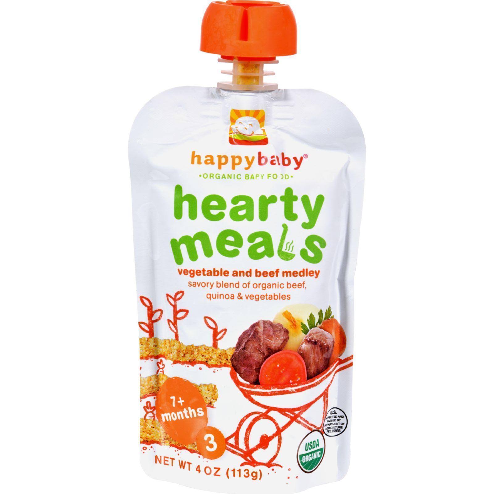Happy Baby Organic Baby Food Stage 3 Beef Stew - 4 Oz - Case Of 16