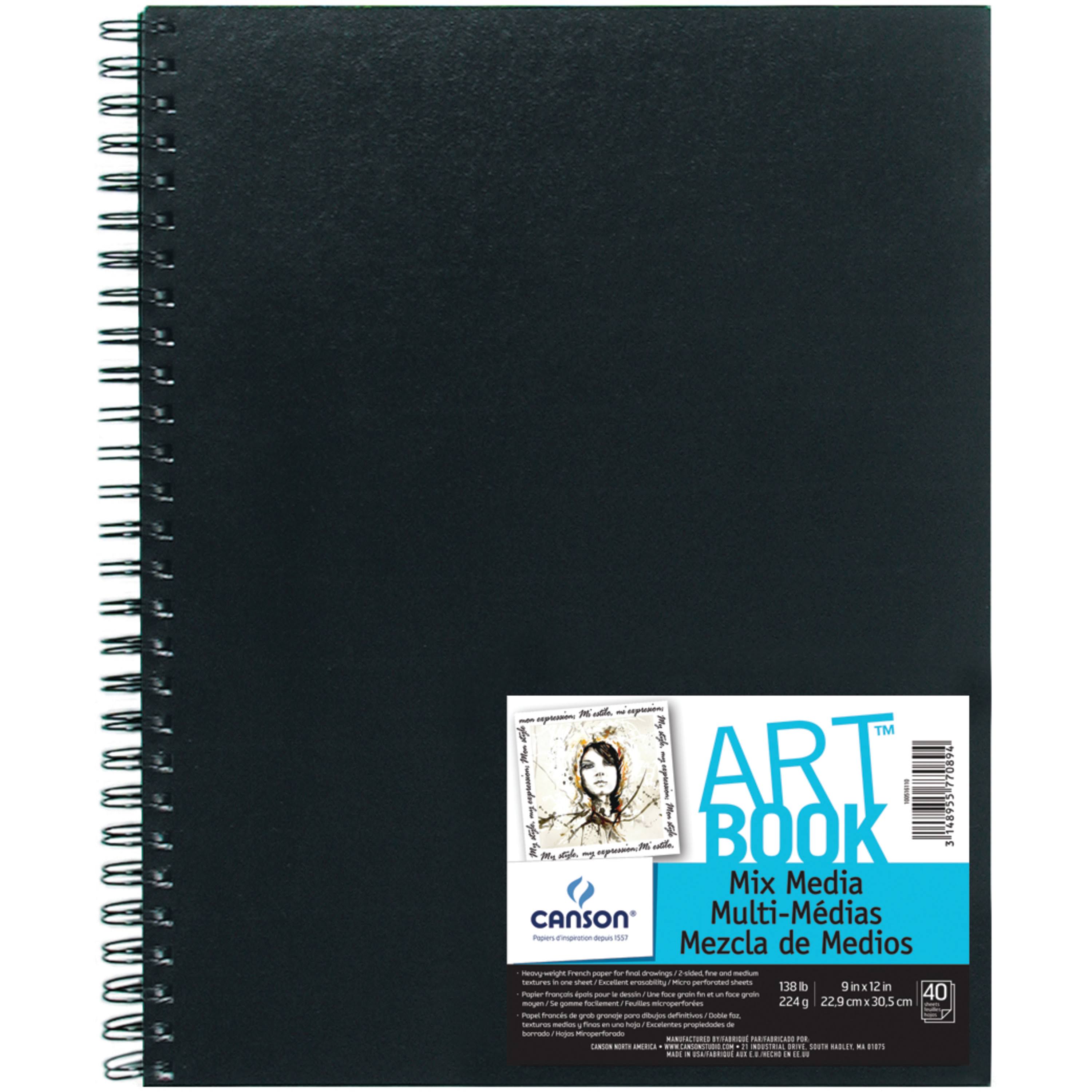 Canson Art Book All Media Watercolor Sketch Book - 9" x 12", 40 Sheets