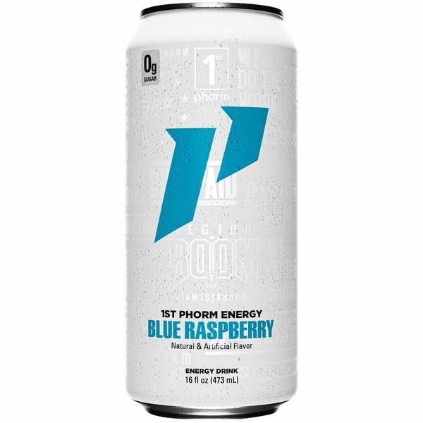 1st Phorm Energy Blue Raspberry Energy Drink - 16 fl oz