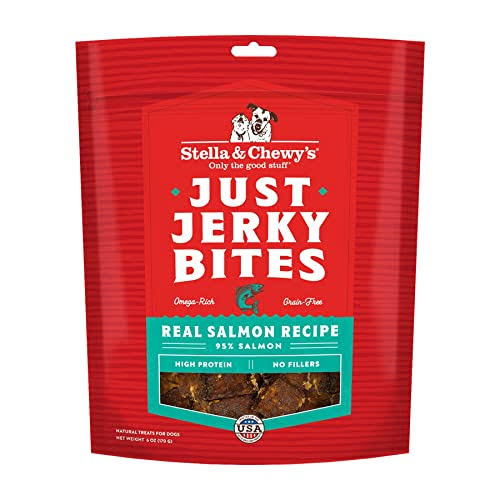 Stella & Chewy's Just Jerky Bites Real Salmon Recipe Dog Treats, 6 OZ. Bag