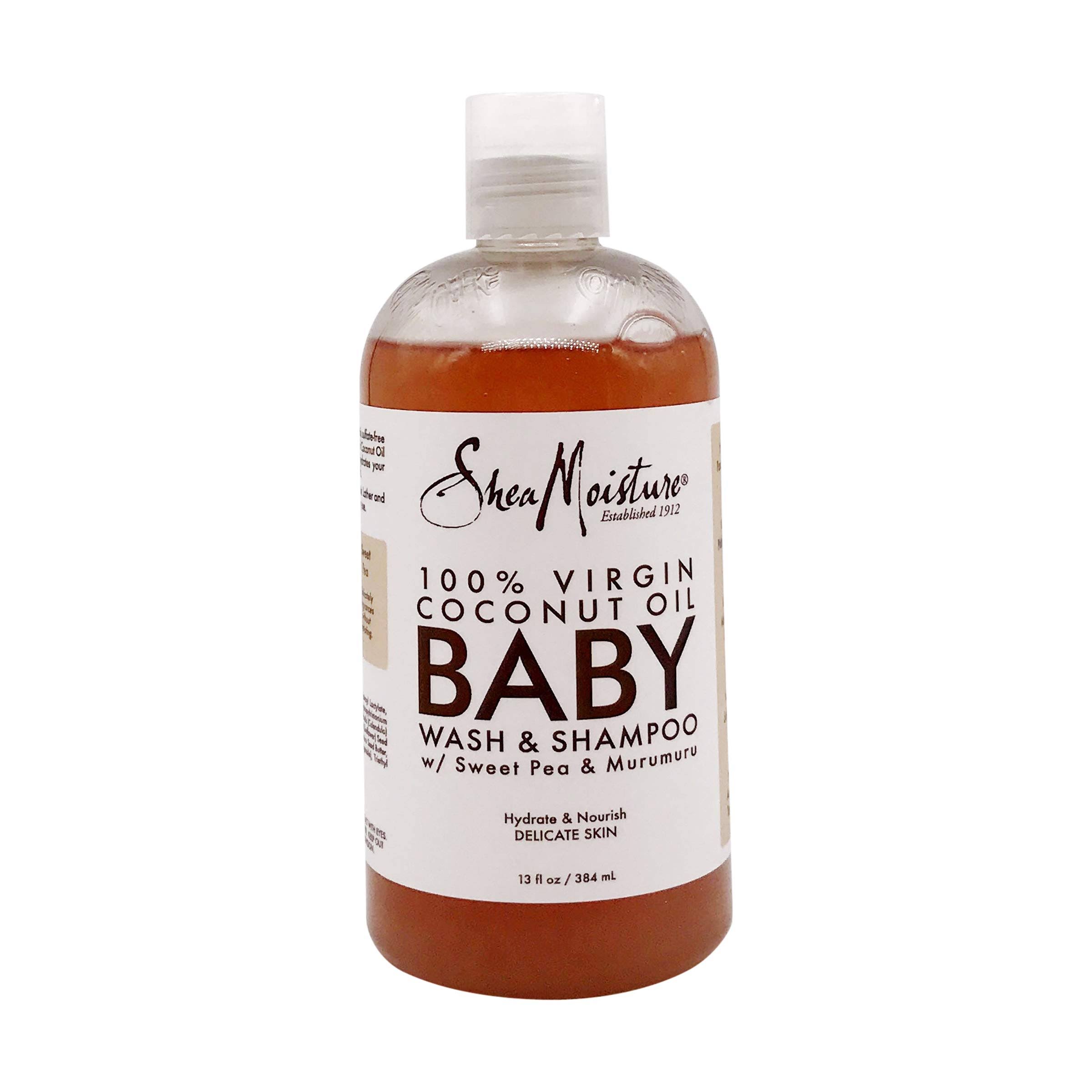 SheaMoisture 100 Percent Virgin Coconut Oil Baby Wash and Shampoo - 13oz