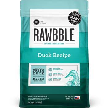 BIXBI RAWBBLE Dry Dog Food - Duck Recipe - 4 lb. Bag