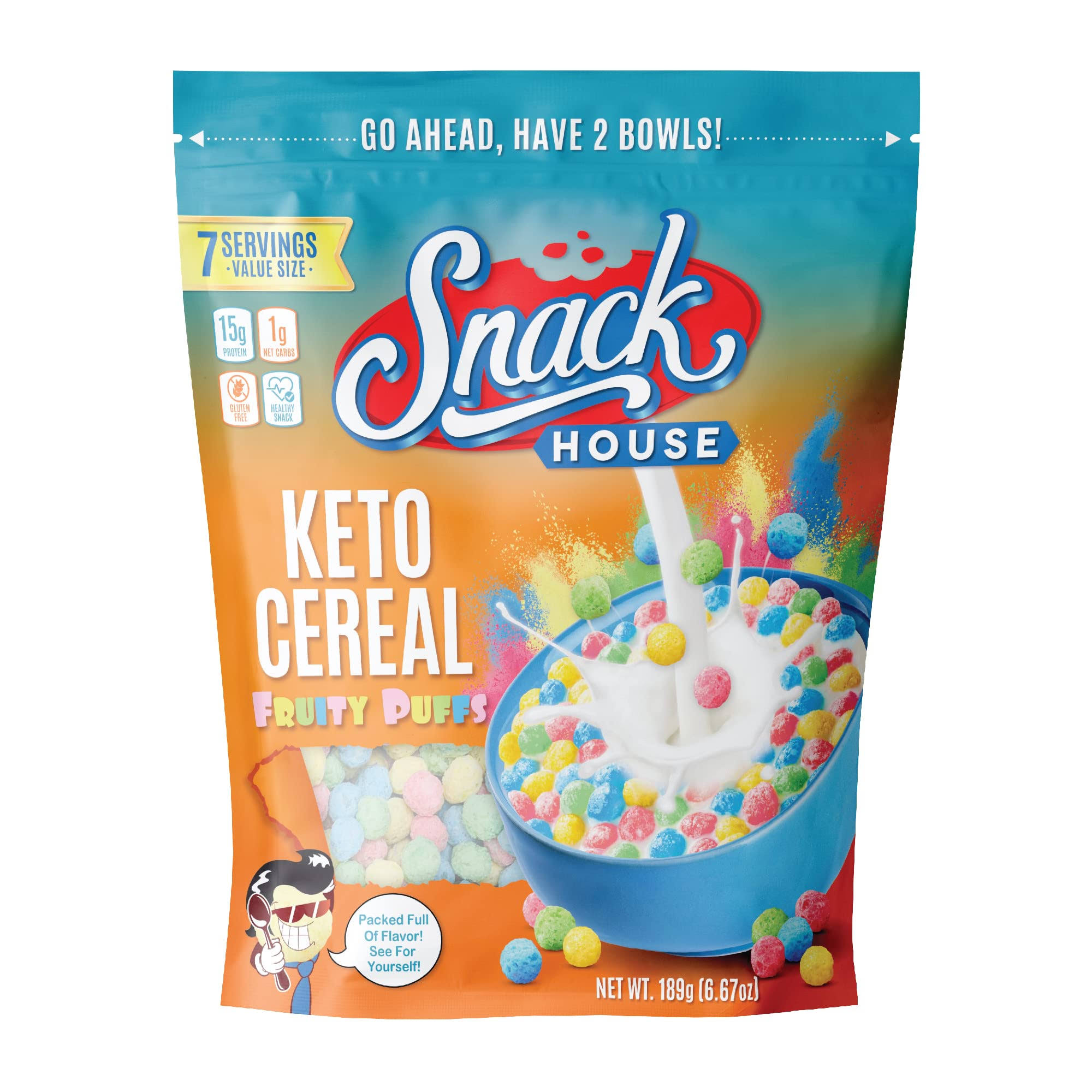 Snack House Keto Cereal - Fruity Puffs