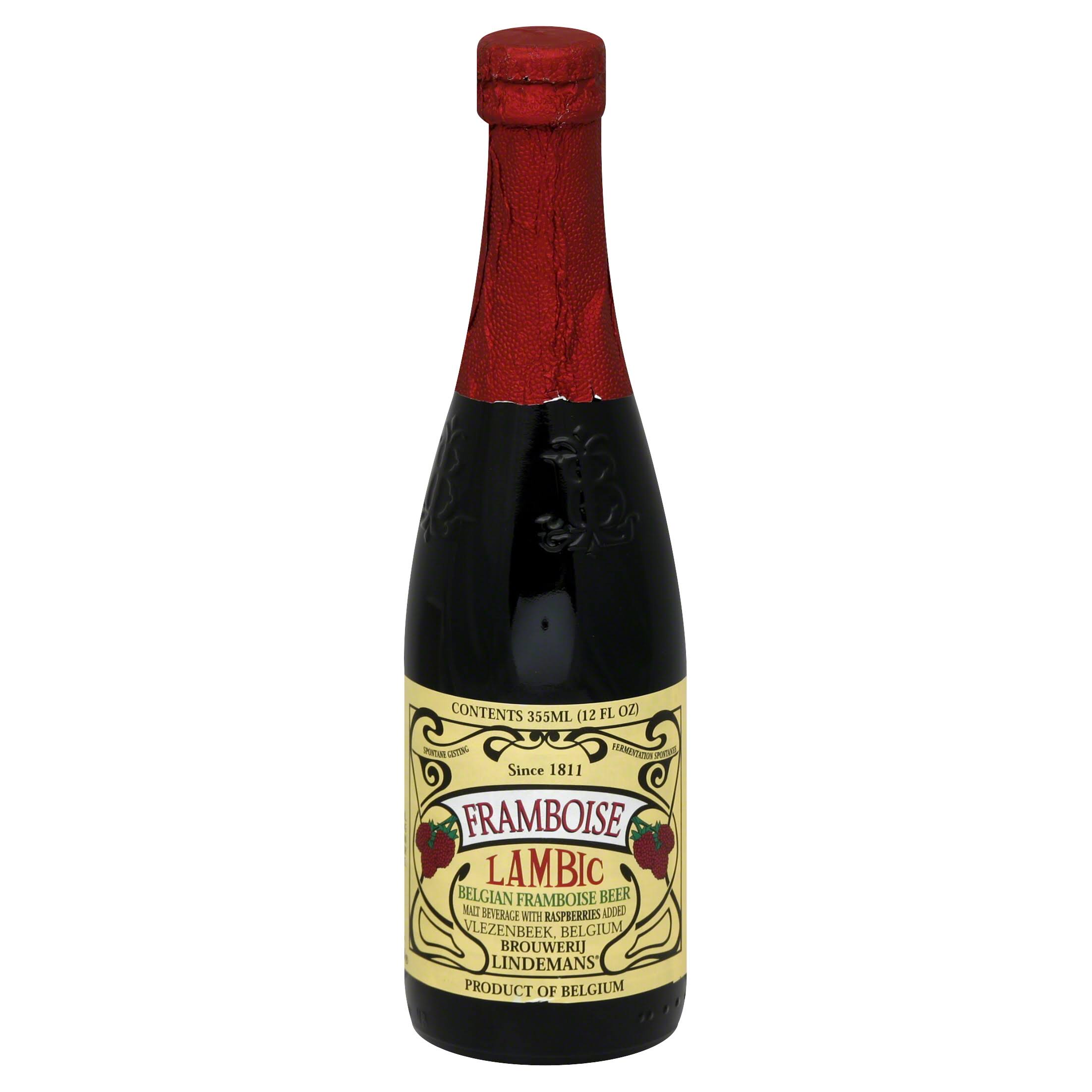 Lindemans Framboise Lambic Belgian Raspberry Beer - 12 fl oz bottle