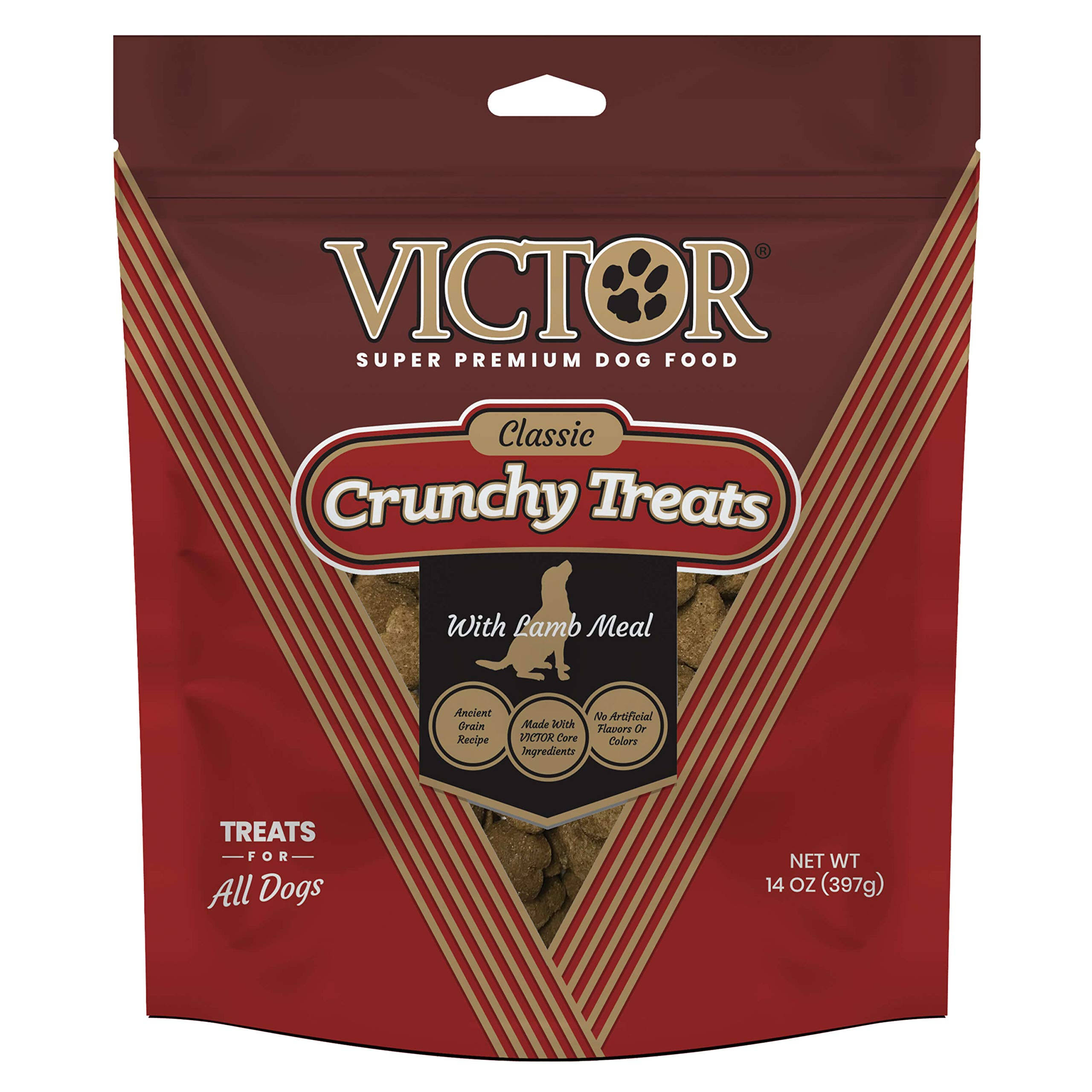 Victor Crunchy Dog Treats with Lamb Meal - 14 oz