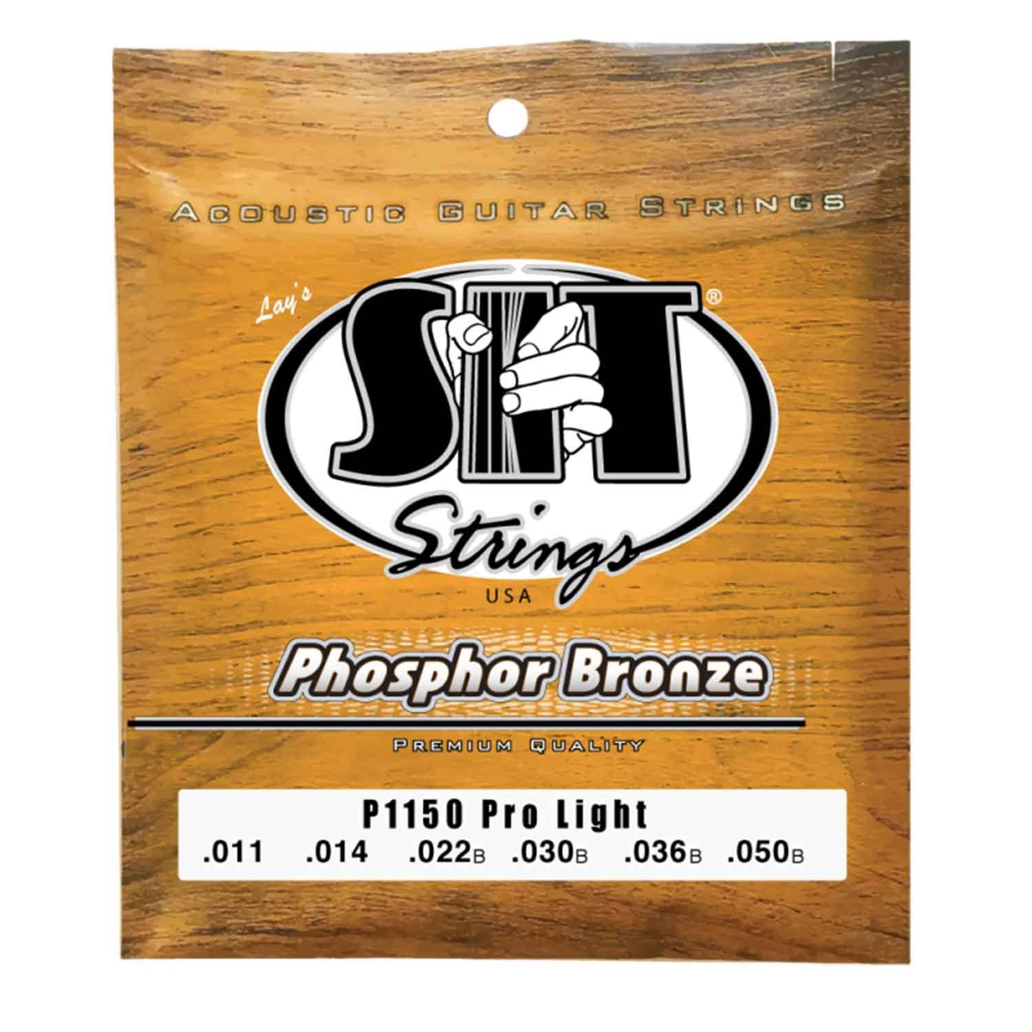 SIT P1150 Phosphor Bronze Acoustic Guitar Strings - Pro Light (11-50)