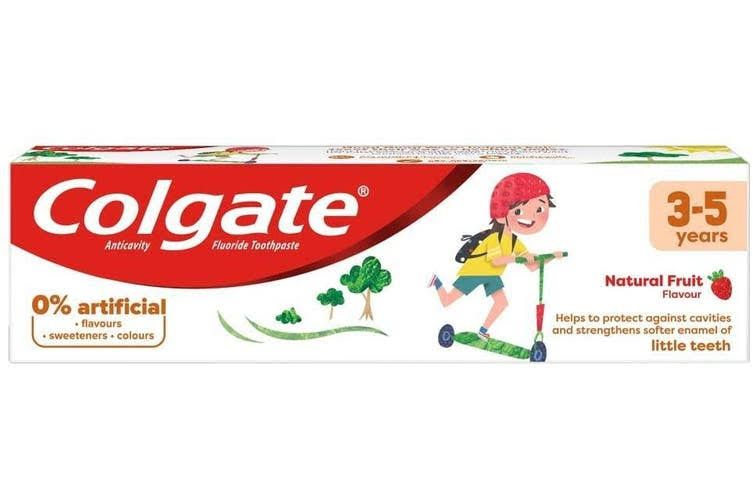 Colgate Anticavity Toothpaste 3-5 Years Natural Fruit Flavour, 75ml