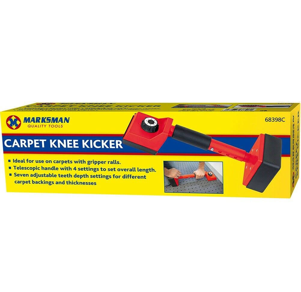 Red 68398C Professional Knee Kicker Stretcher Carpet Fitters Gripper Tool