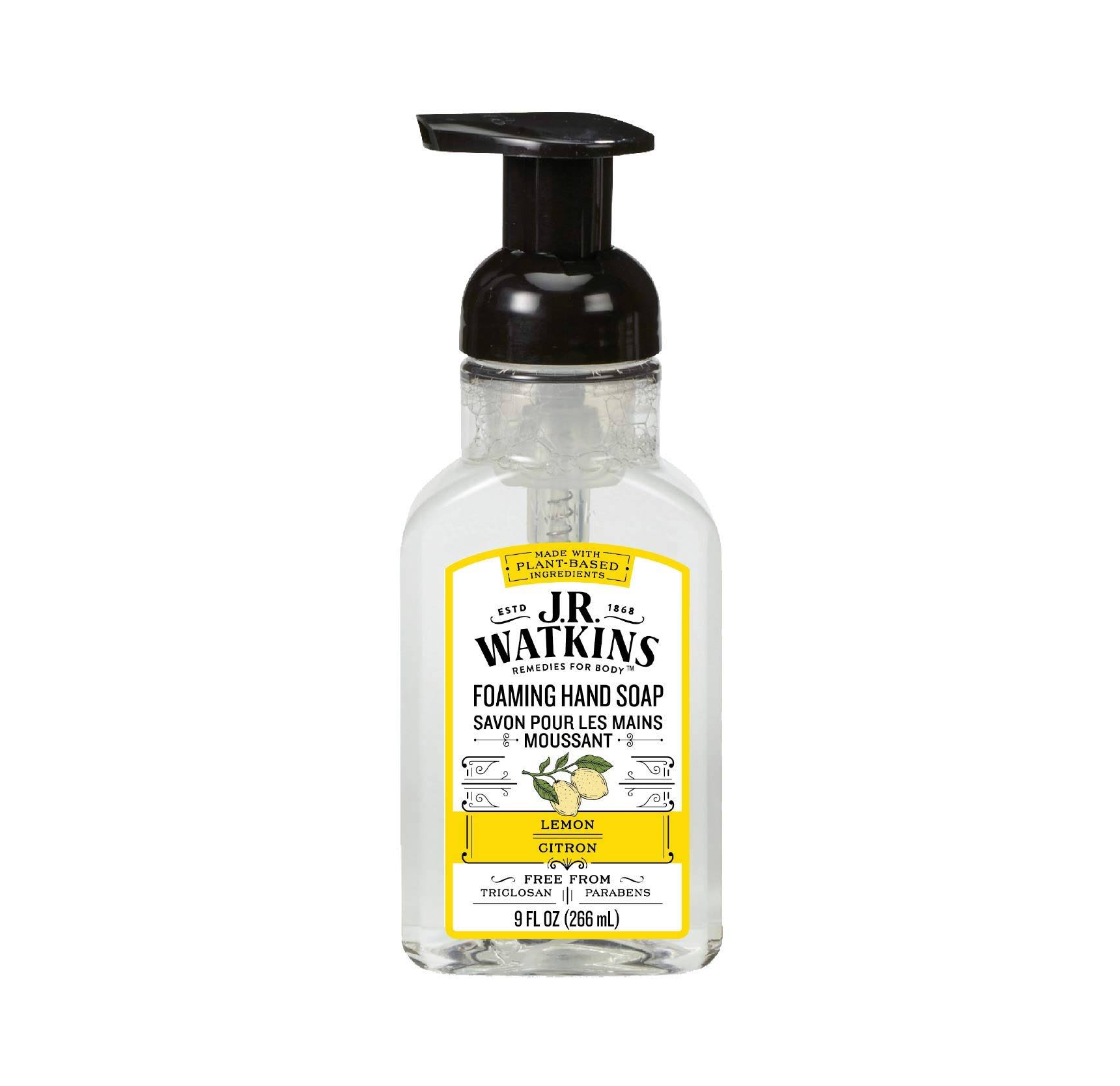 J R Watkins Foaming Hand Soap Lemon 9 FL oz (266 ml)