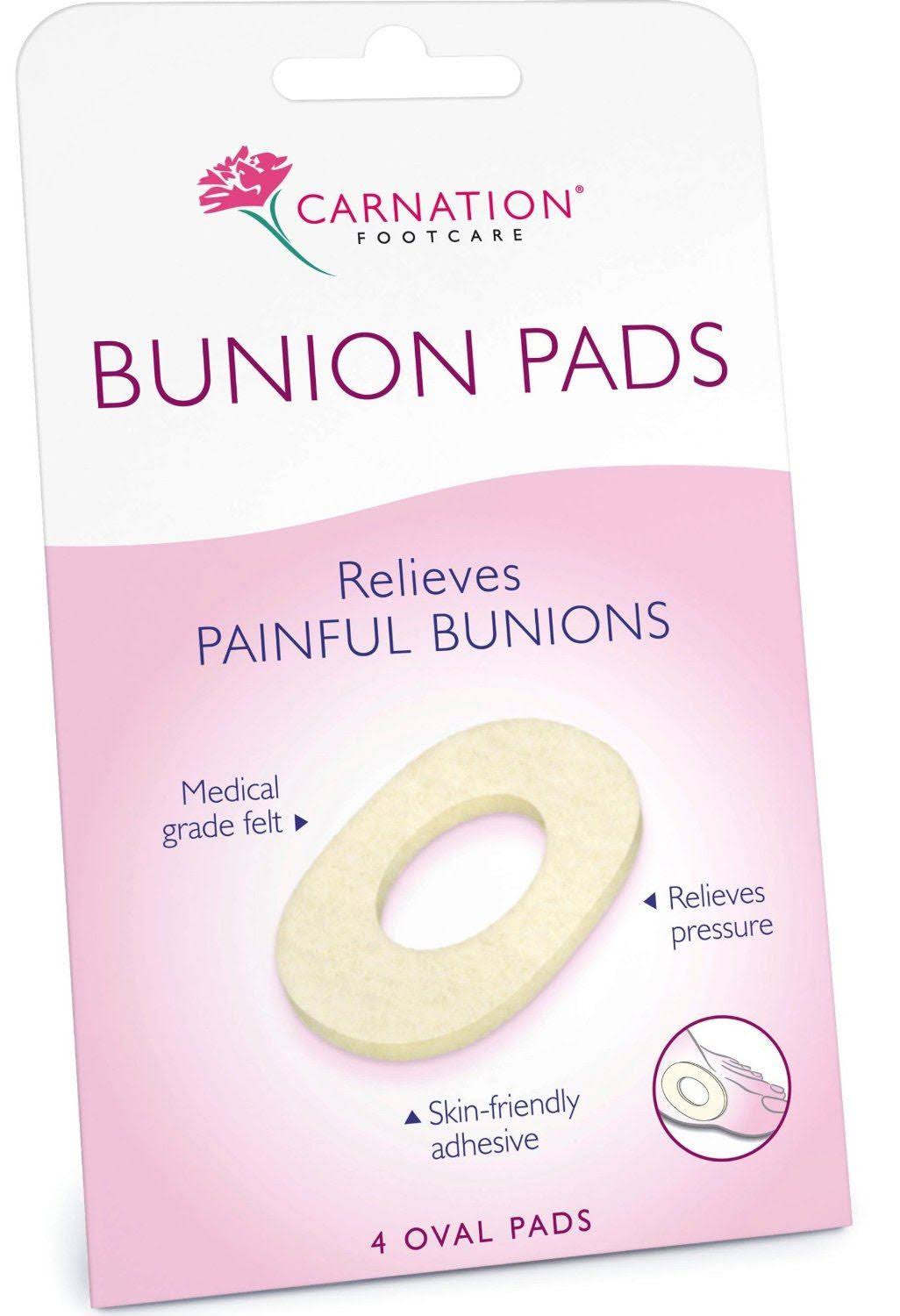 Carnation Bunion Pads - 4 Pads