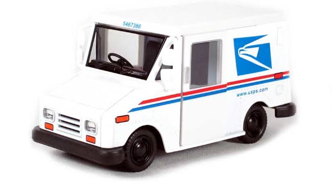 Kins Fun USPS Diecast Mail Delivery Truck Car LLV 5" 1:36 Scale SAME-DAY Ship