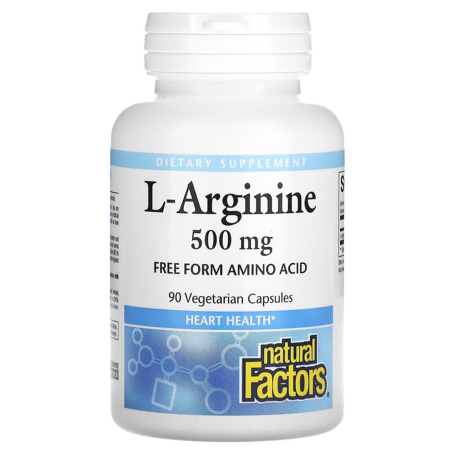 Natural Factors L-Arginine - 1000 mg, 90 Vcaps