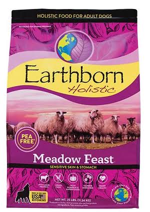 Earthborn Holistic Meadow Feast Sensitive Skin & Stomach Pea-Free, Grain-Free Dry Dog Food