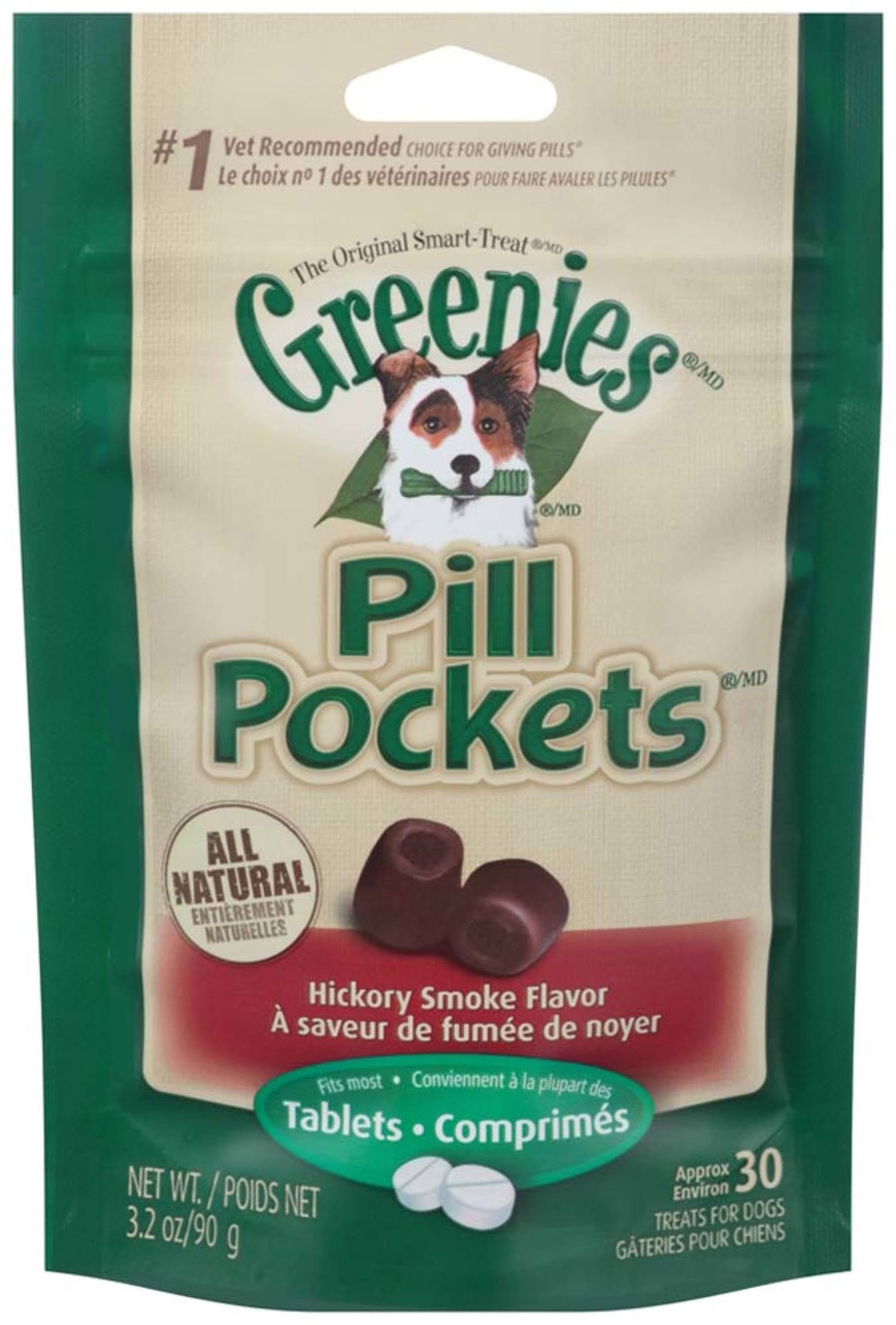 Greenies Pill Pockets Dog Treats - Hickory Smoke, 90g