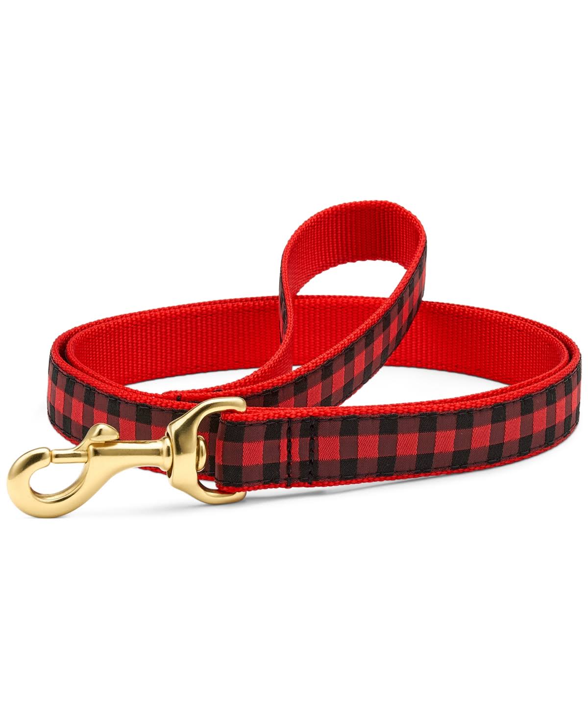 Up Country Buffalo Check Dog Leash 6-ft Wide