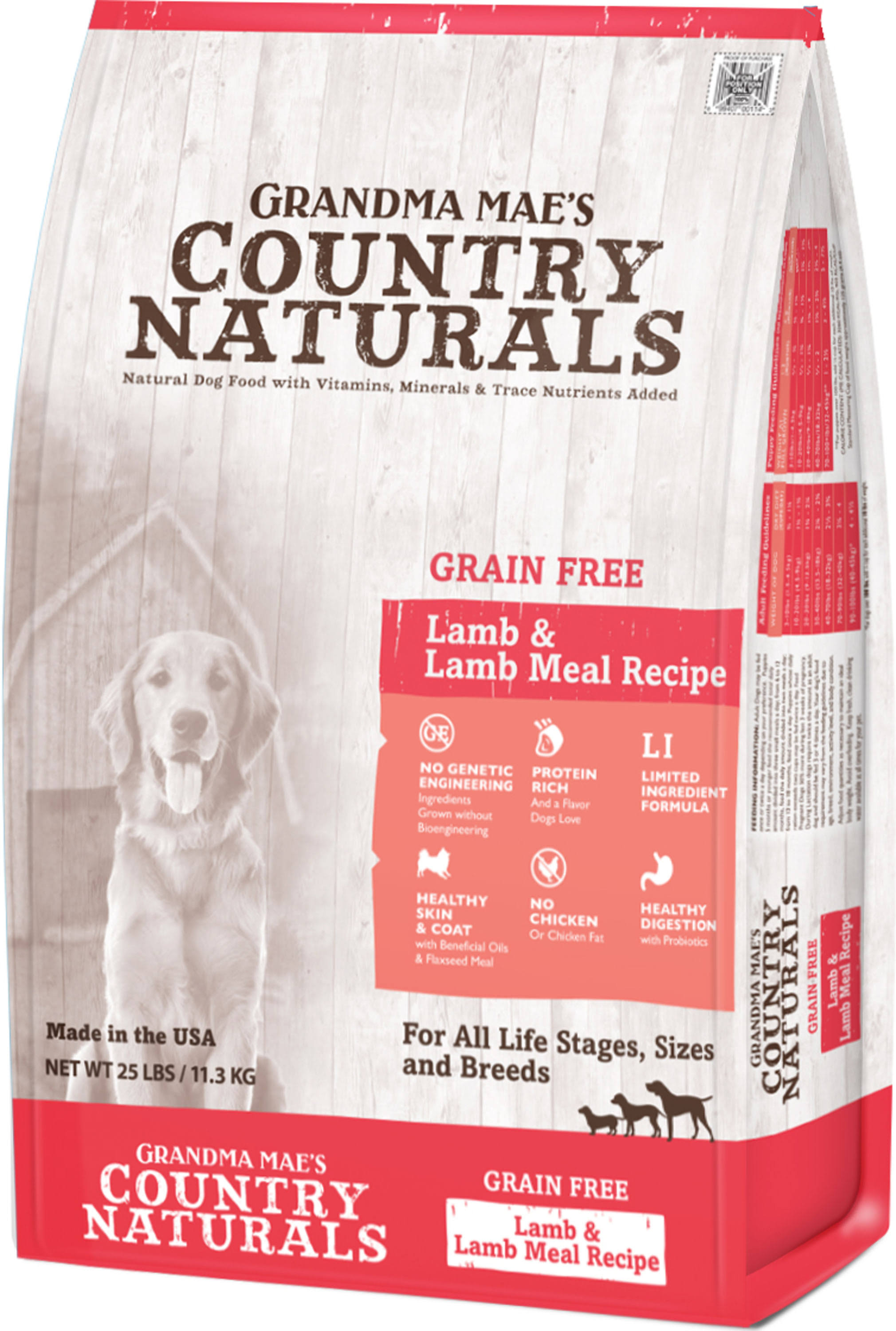 Grandma Mae's Country Naturals Grain Free Dog Food - 6.5lbs