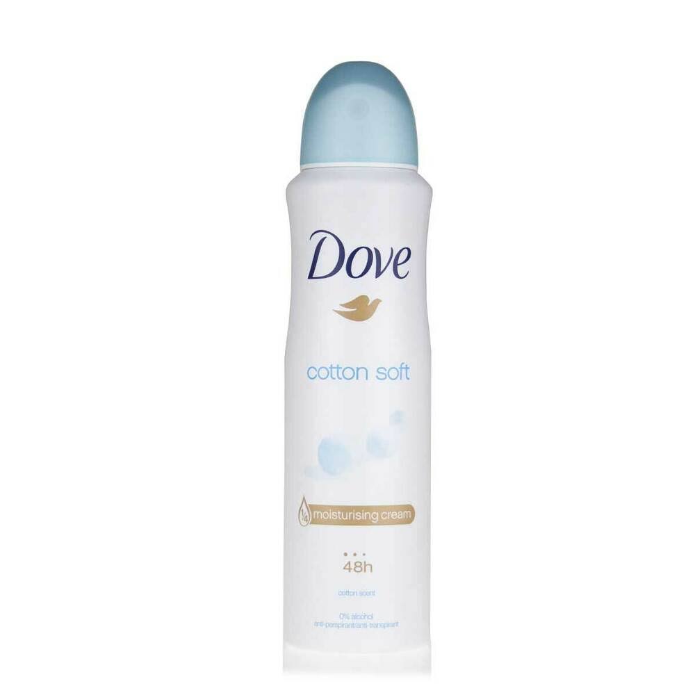 Dove 48hr Anti-perspirant Deodorant Spray - Cotton Dry, 150ml