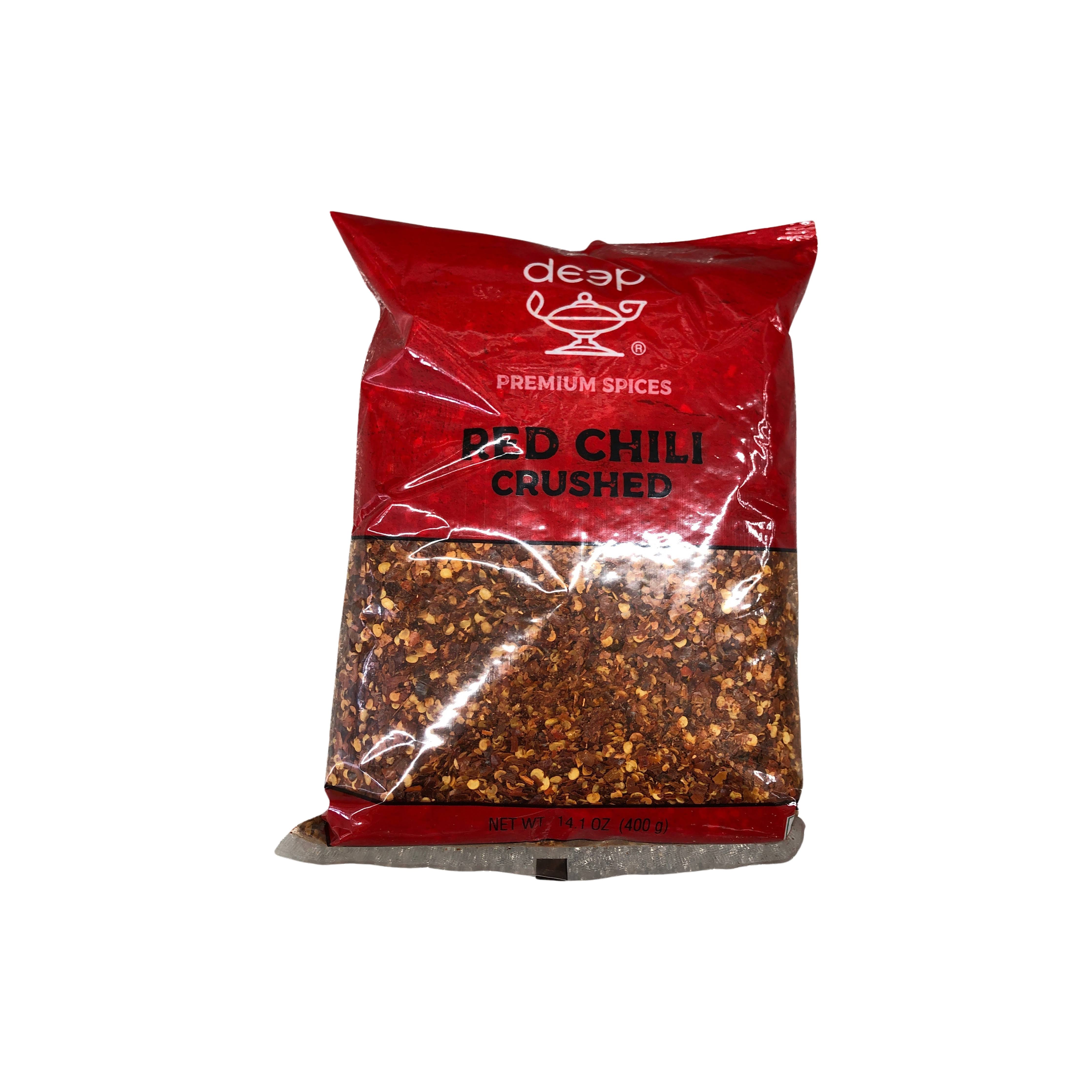 Deep Red Chilli Crushed, 14 oz