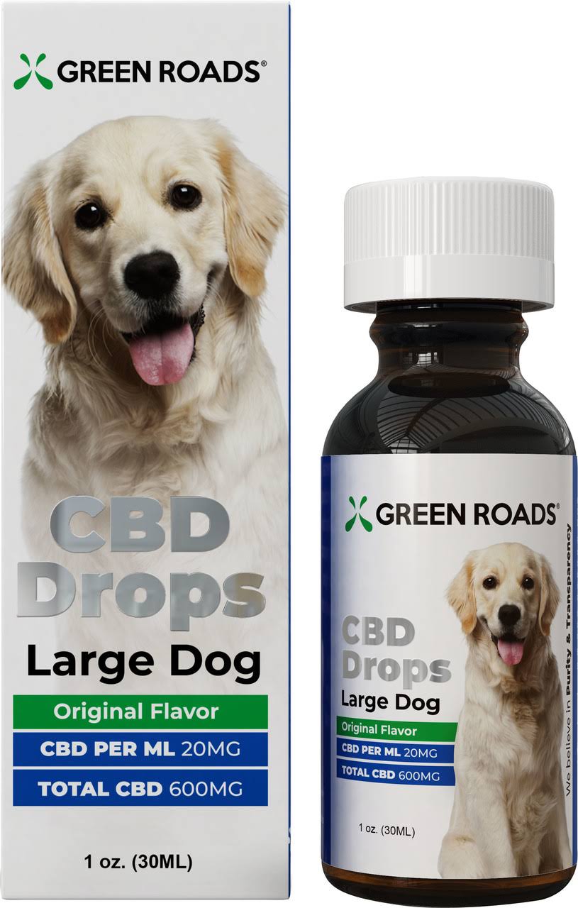 Green Roads world-green Roads Dog Drops- Natural 600 mg/1 oz