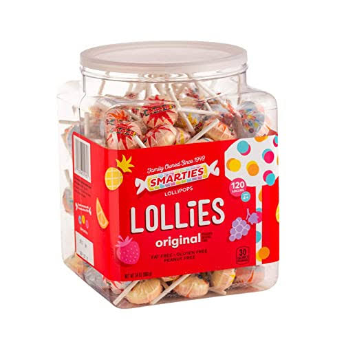 Smarties Wrapped Pops Lollipops - 120ct