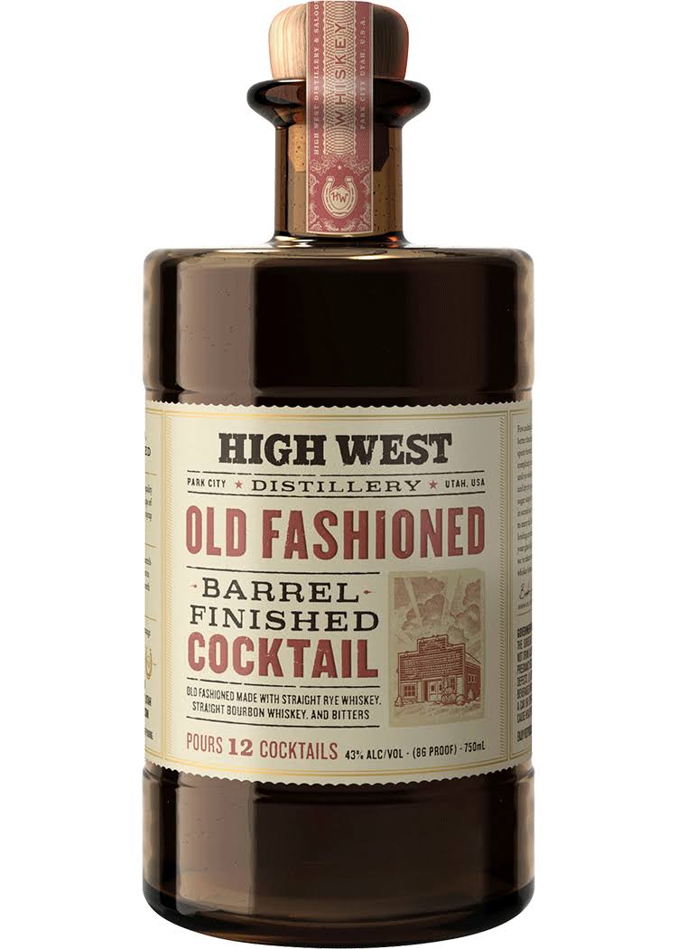 High West Old Fashioned Barrel Finished Cocktail (750ml)