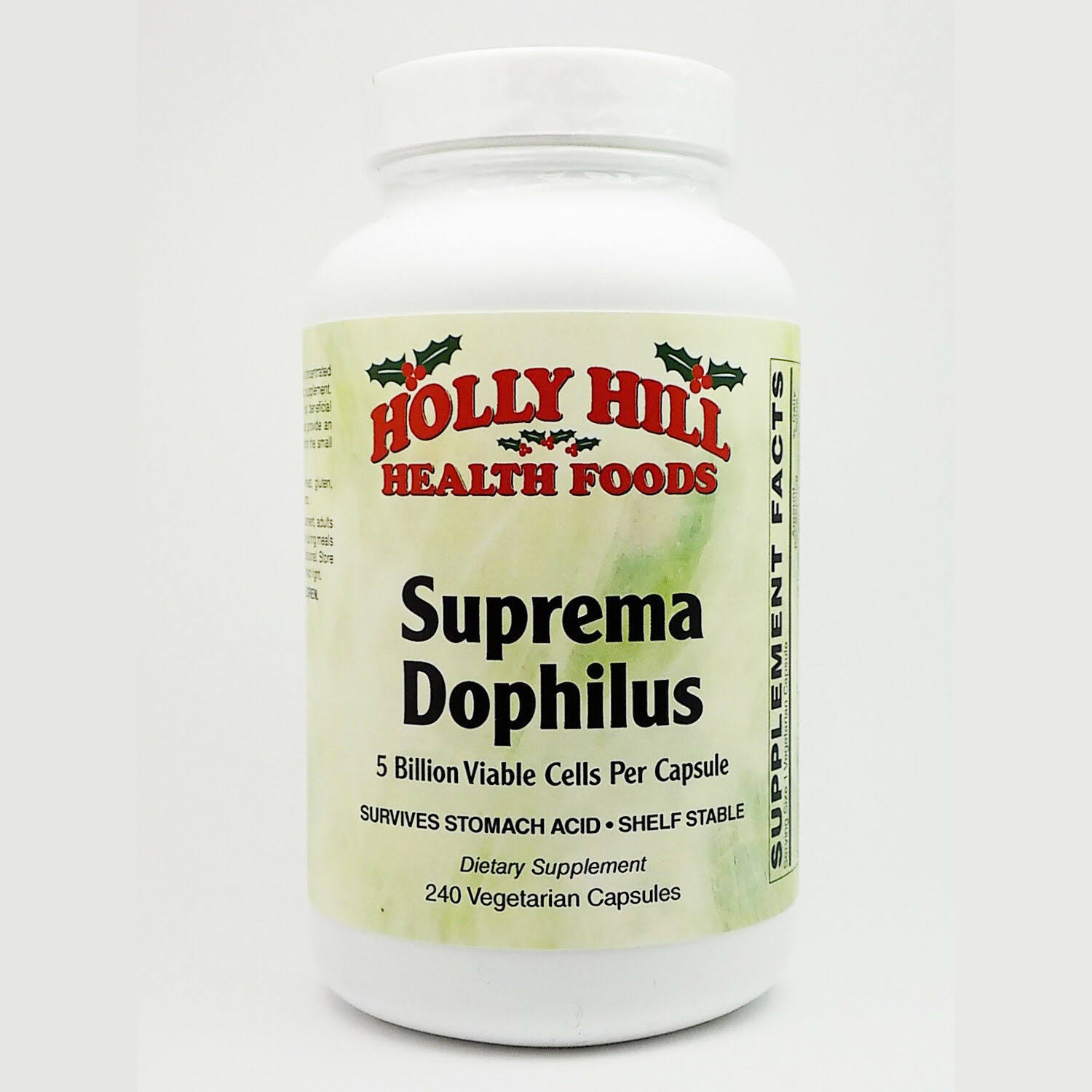 Holly Hill Health Foods, Suprema Dophilus, 240 Vegetarian Capsules