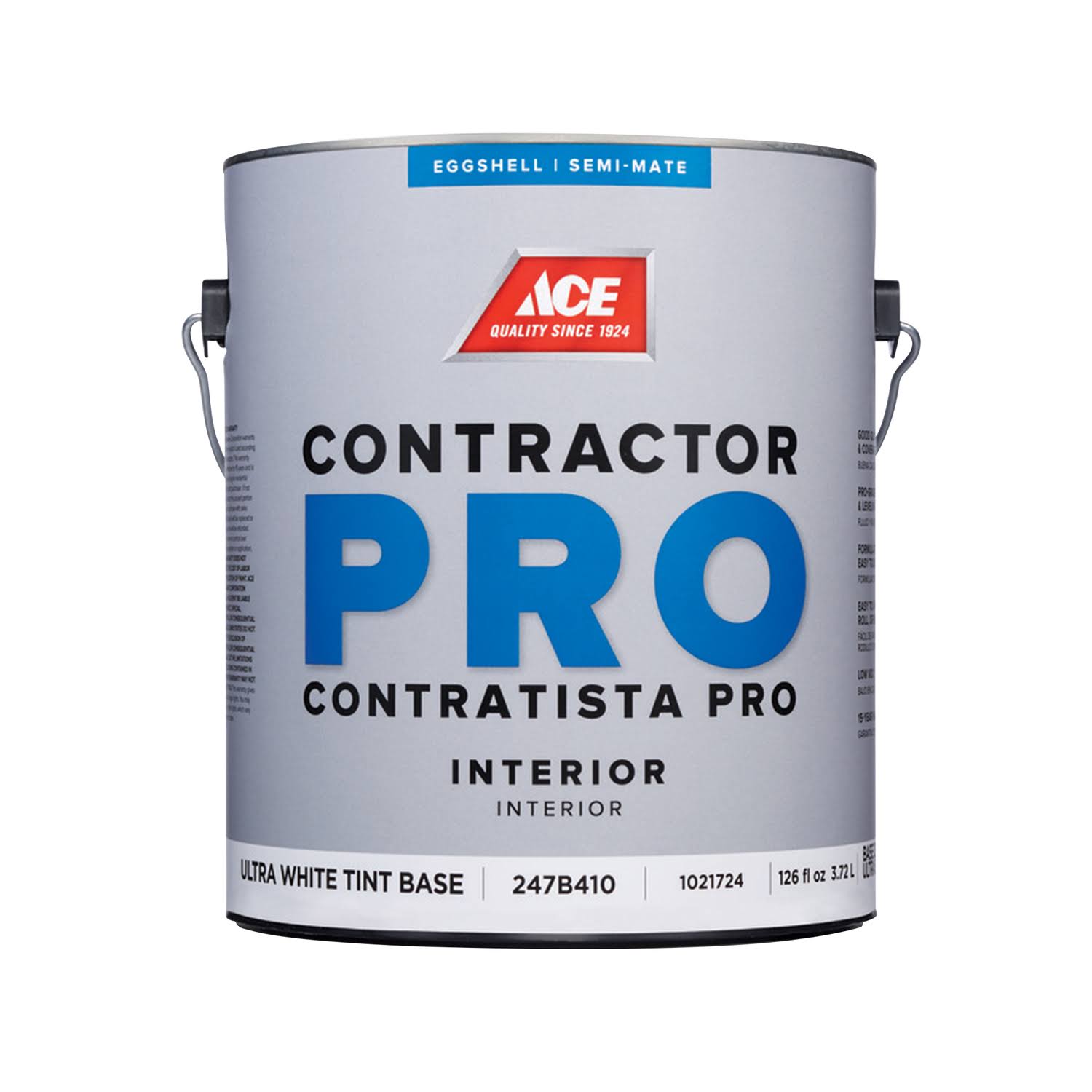 Ace Contractor Pro Eggshell Tint Base Ultra White Base Latex Paint Indoor 1 gal.