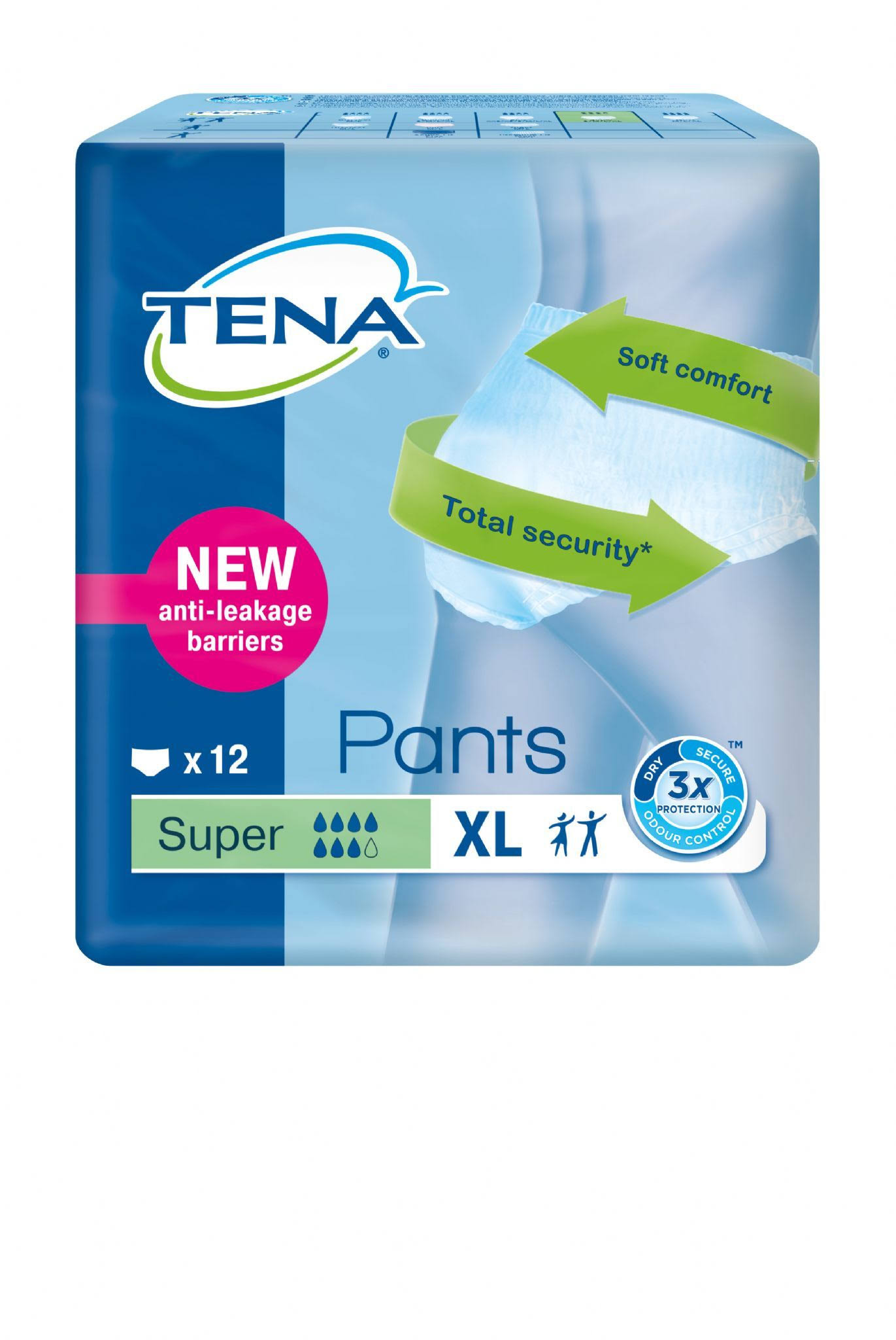 TENA Pants Super - Extra Large (Pack of 12)