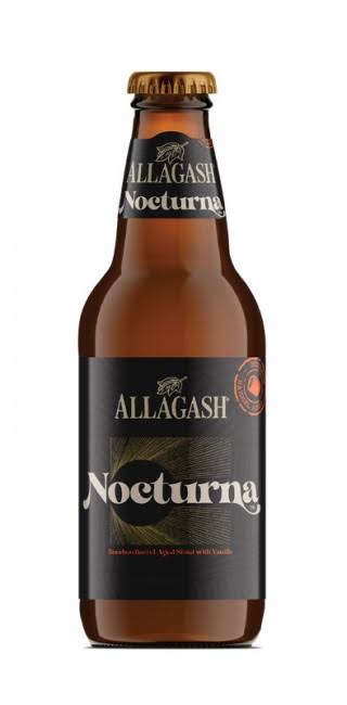 Allagash Nocturna Beer, Bourbon Barrel-Aged Stout, with Vanilla - 12 fl oz