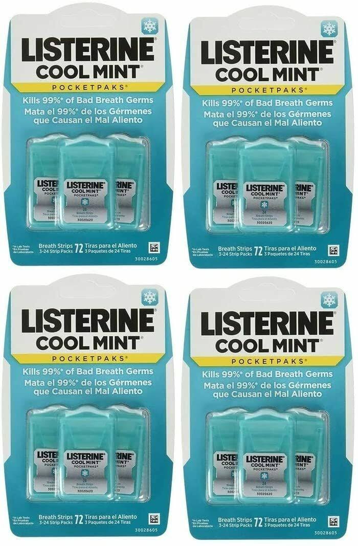 Listerine PocketPaks Oral Care Strips - Cool Mint, 24's