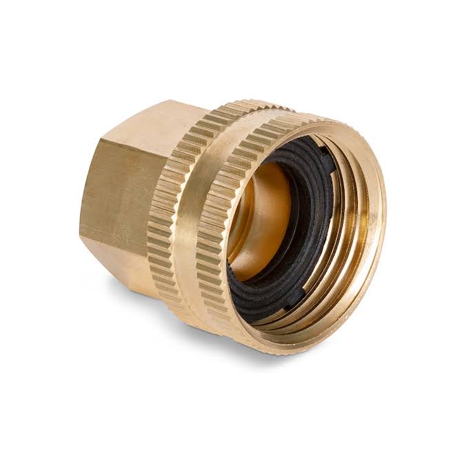 Gilmour Double Female Swivel Hose Connector - 1/2", Brass