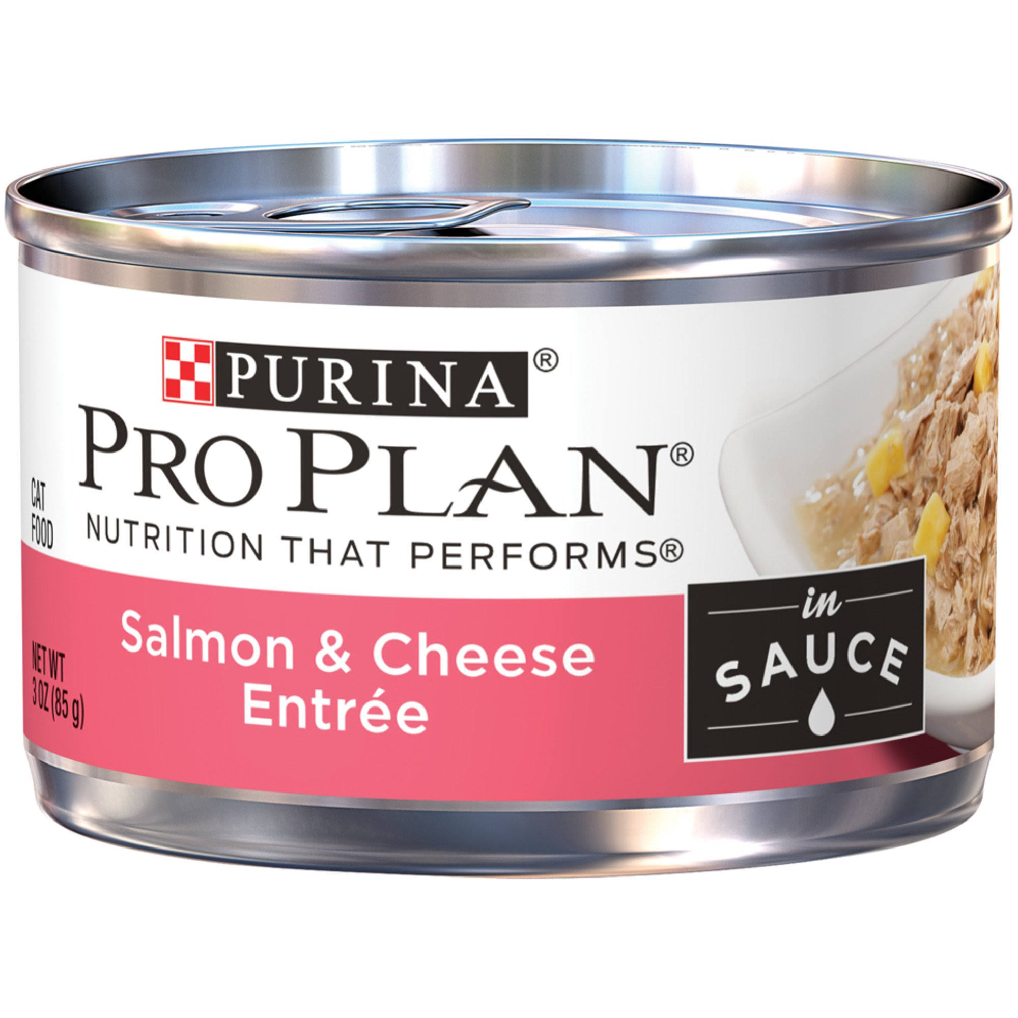 Purina Pro Plan Savor Adult Salmon & Cheese in Sauce Entree Canned Cat Food 3-oz