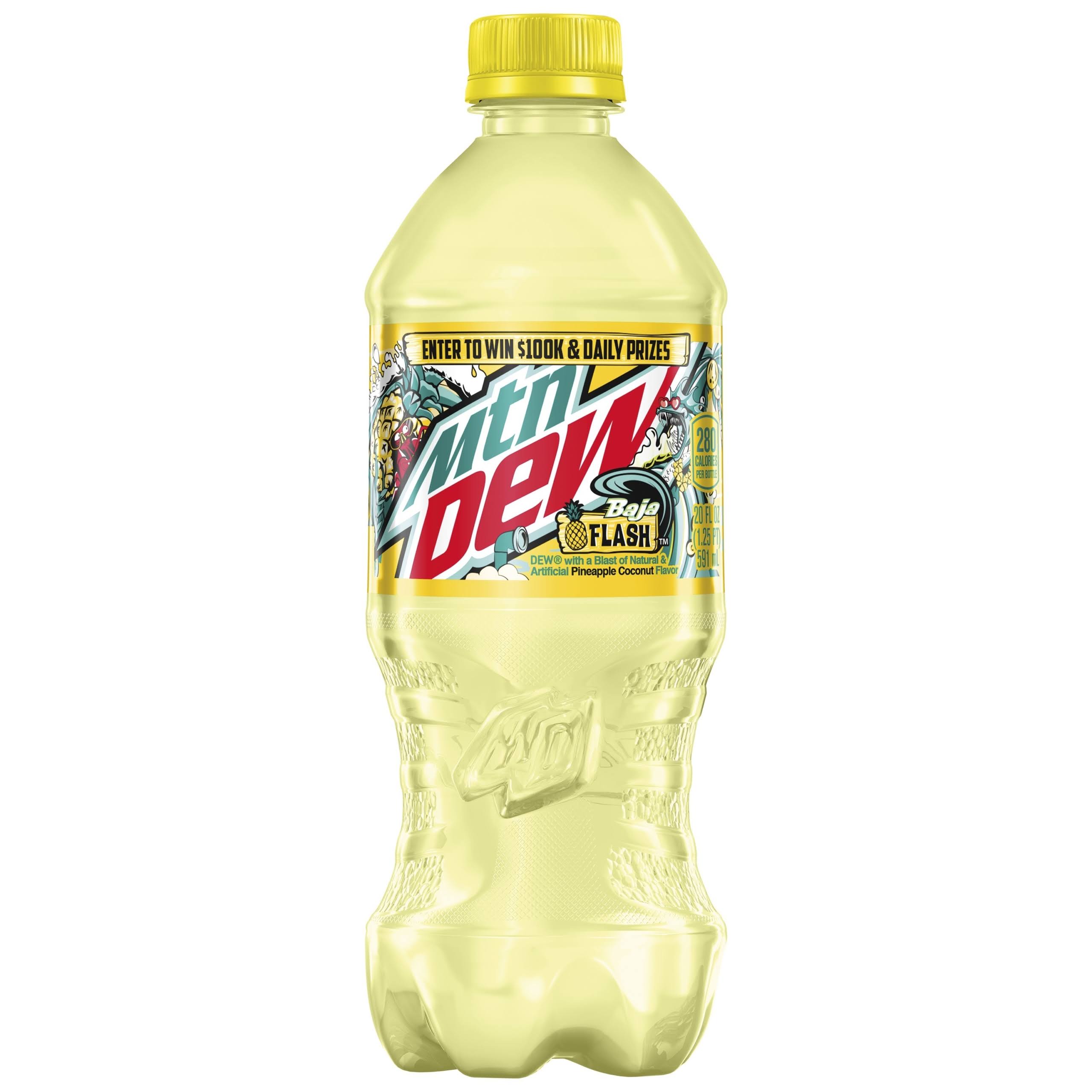 Mtn Dew Soda, Baja Flash - 20 fl oz