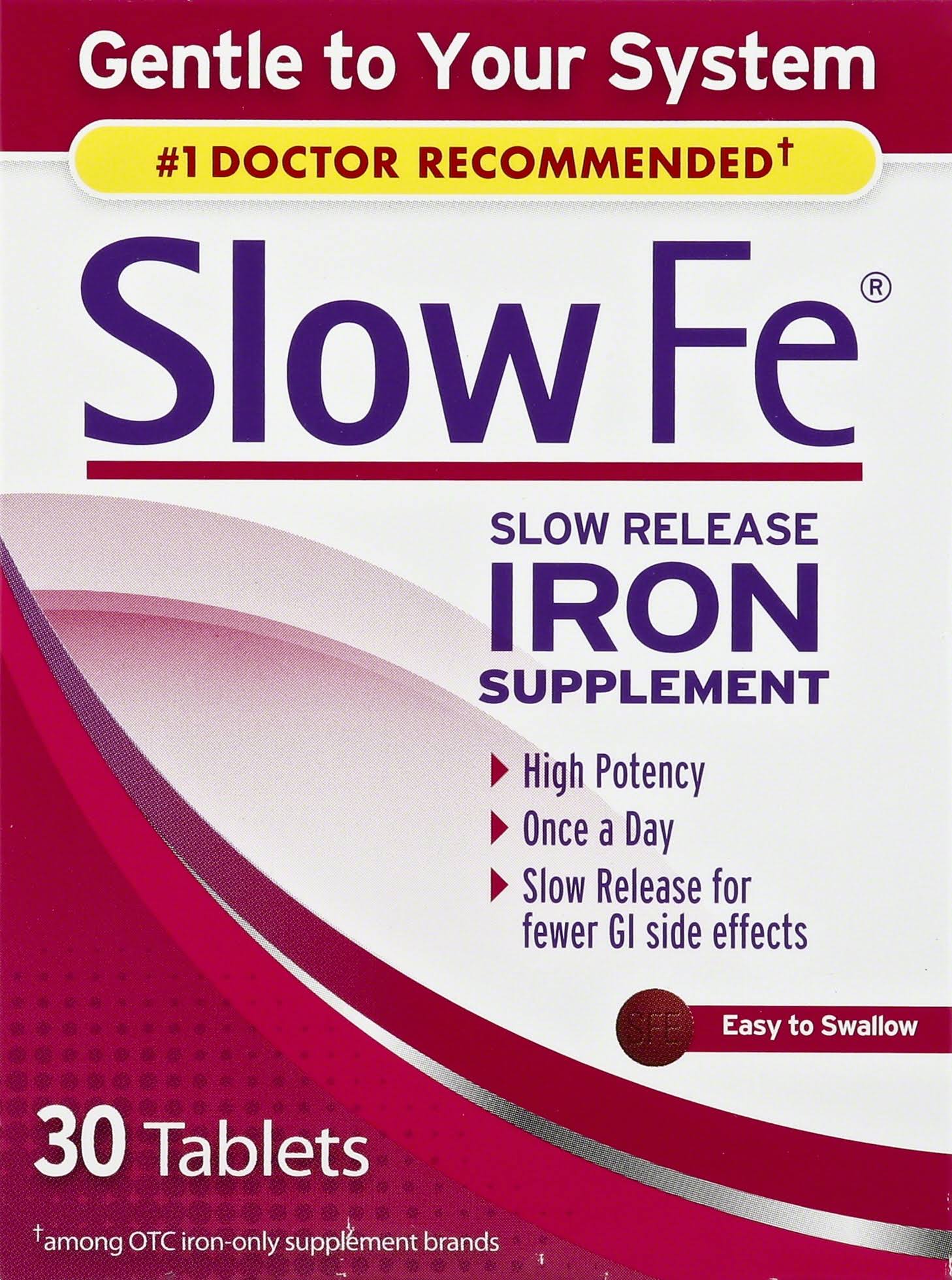 Slow Fe Slow Release Iron Supplement - 30 Tablets