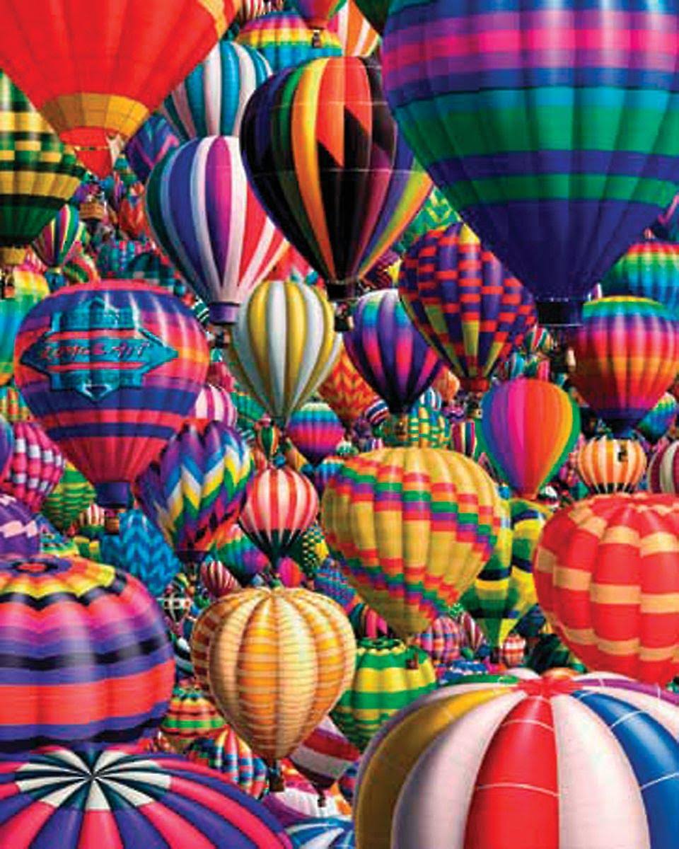 White Mountain Jigsaw Puzzle - Hot Air Ballons, 1000 Pieces