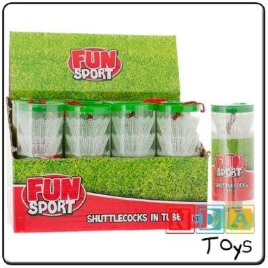 Fun Sport Pack of 4 Shuttlecocks