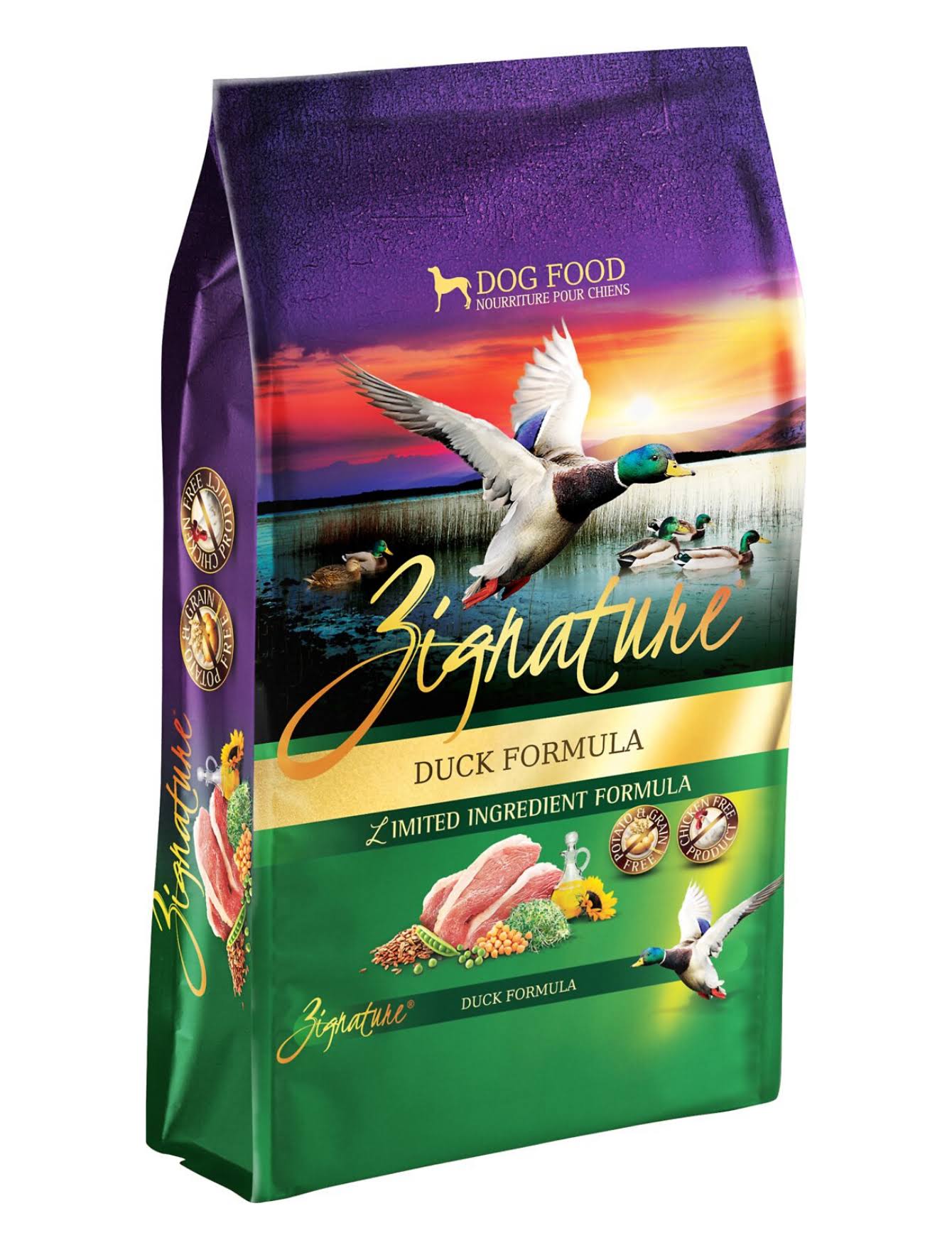 Zignature Duck Limited Ingredient Grain-Free Dry Dog Food - 12.5 lb. Bag