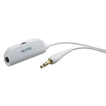 Auvio In-line Volume Control Headphone - White, 4'
