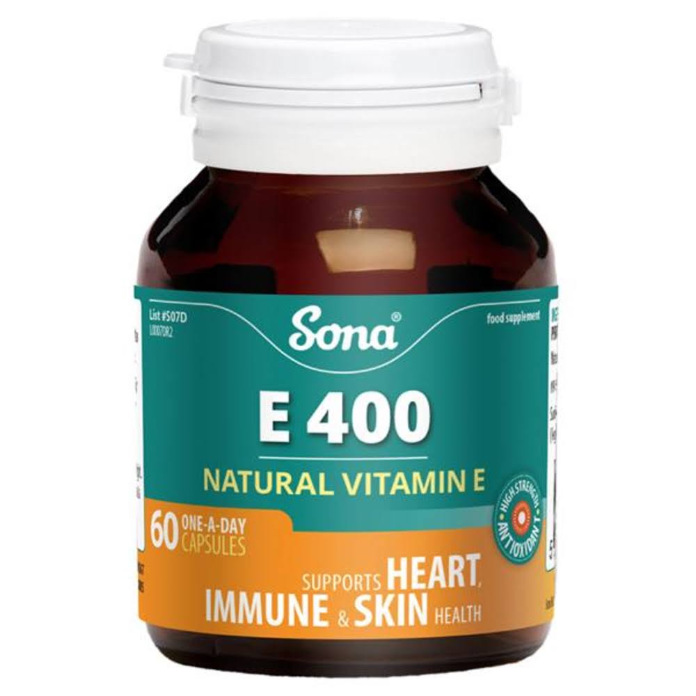 Sona E400 Vitamin E 60 Capsules