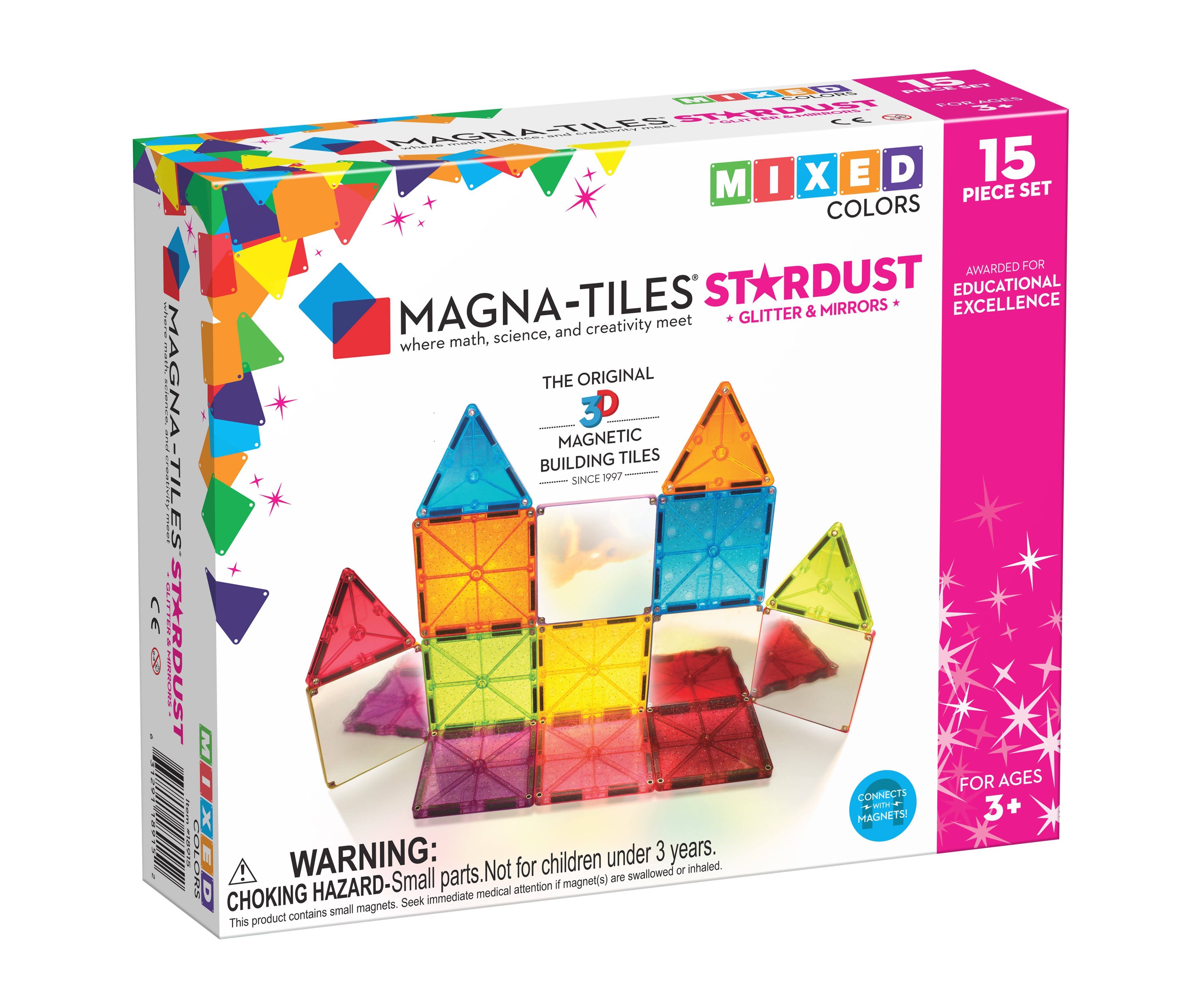 Magna-Tiles Stardust 15 Magnetic Pieces