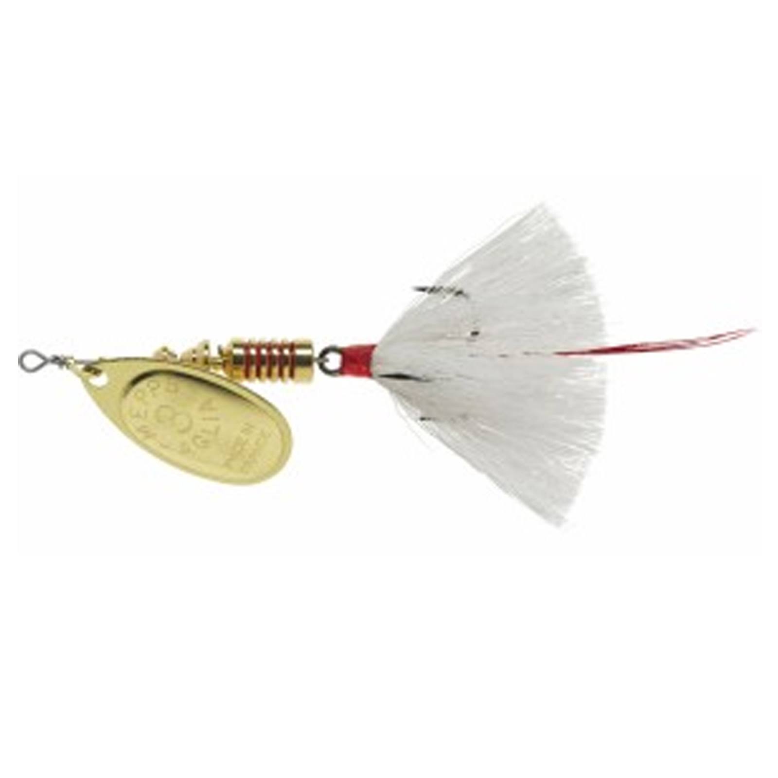 Mepps Aglia Size 3 Dressed Spinner Bait 30ml Gold White, B3ST G-W | Outdoors | 30 Day Money Back Guarantee | Best Price Guarantee
