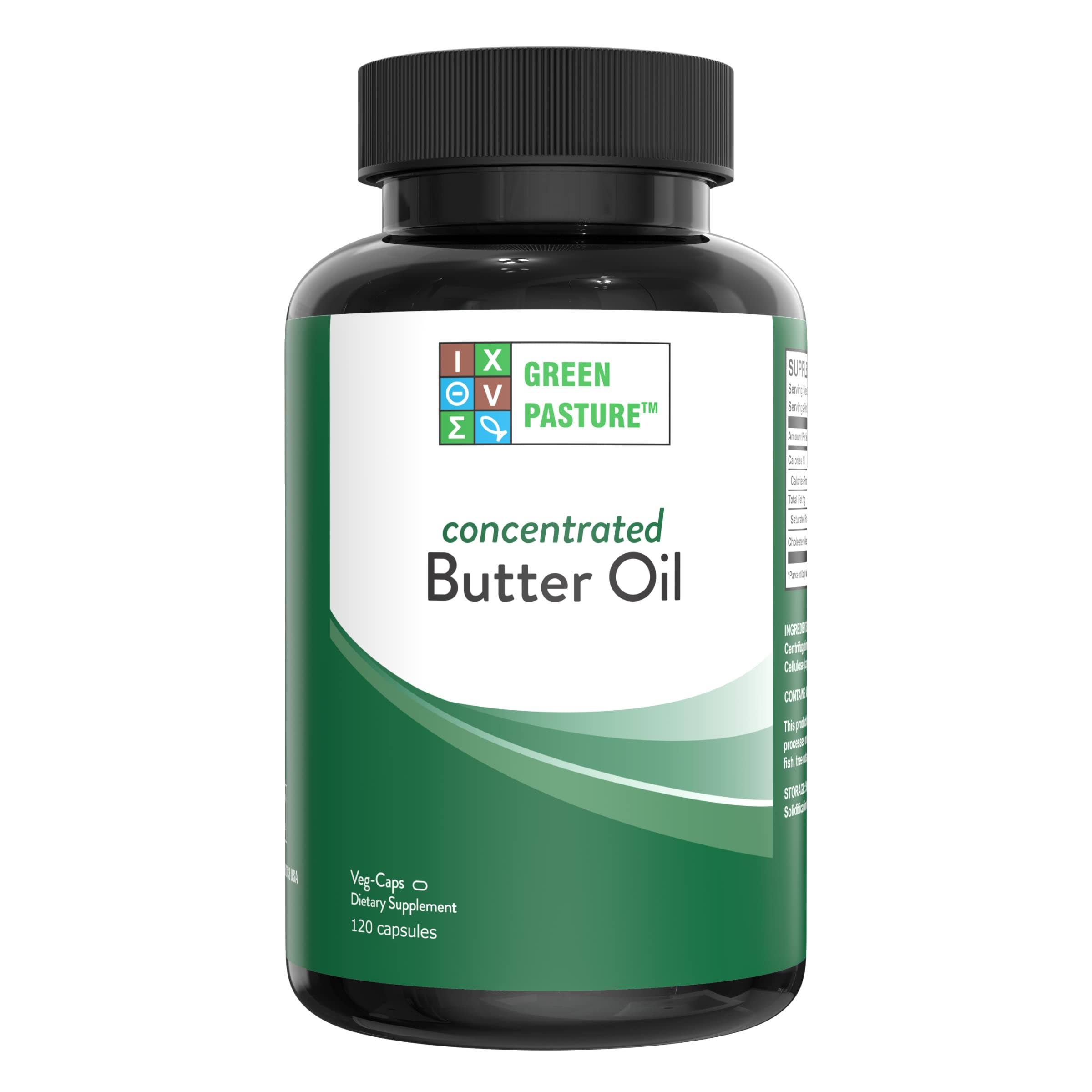 Green Pasture X-Factor Gold High Vitamin Butter Oil Vegetable Capsules - x120